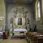 07.12.2016 Lisów. Kościół św. Mikołaja. Nawa boczna z obrazem św. Józefa. / Jarosław Kubalski / Radio Kielce