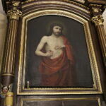 07.12.2016 Lisów. Kościół św. Mikołaja. Nawa boczna. Obraz Chrystusa z cierniem.  / Jarosław Kubalski / Radio Kielce