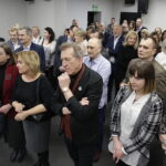 08.12.2016 Kielce. Muzeum Dialogu Kultur. Prezentacja kalendarza Doroty i Tomasza Tworków z pracami Bartosza Kosińskiego / Jarosław Kubalski / Radio Kielce