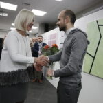 08.12.2016 Kielce. Muzeum Dialogu Kultur. Prezentacja kalendarza Doroty i Tomasza Tworków z pracami Bartosza Kosińskiego / Jarosław Kubalski / Radio Kielce