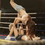 09.12.2016 Chęciny. IV Międzynarodowy Memoriał Bokserski im. Leszka Drogosza. Pokaz artystyczny w przerwie. / Jarosław Kubalski / Radio Kielce