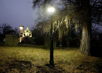 09.12.2016 Oblęgorek. Oświetlona Aleja Lipowa do Dworku Sienkiewicza. / Jarosław Kubalski / Radio Kielce