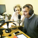 15.12.2016 Ostrowiec Świętokrzyski. "Choinka pod choinkę". Prowadzący Kalina Łabuz i Radosław Podsiadły. / Jarosław Kubalski / Radio Kielce