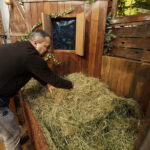 19.12.2016 Święty Krzyż. Pracownicy Kieleckiego Centrum Kultury budują szopkę bożonarodzeniową. / Jarosław Kubalski / Radio Kielce