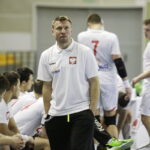 28.12.2016 Kielce. Sparing Polska B - Węgry B. Trener Damian Wleklak. / Jarosław Kubalski / Radio Kielce