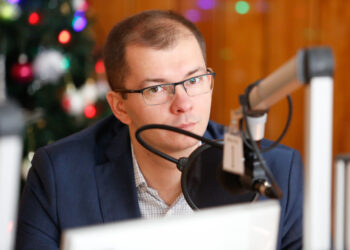 17.01.2015 Radio Kielce. Studio Polityczne. Michał Braun / Jarosław Kubalski / Radio Kielce