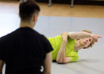 19.9.2016 Kielce. Przygotowania do nowej premiery Kieleckiego Teatru Tańca. / Wojciech Habdas / Radio Kielce