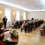 7.12.2016 Kielce. Prezydent wręczył medale za długoletnie pożycie małżeńskie. / Wojciech Habdas / Radio Kielce