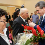 7.12.2016 Kielce. Prezydent wręczył medale za długoletnie pożycie małżeńskie. / Wojciech Habdas / Radio Kielce