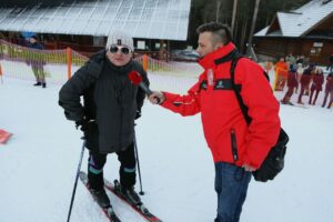 Stok na kieleckim Stadionie otwarty dla narciarzy (17 grudnia 2016 r.) / Wojciech Habdas / Radio Kielce