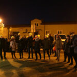 17.12.2016 Miedziana Góra. Kolędowanie na placu przed Urzędem Gminy / Wojciech Habdas / Radio Kielce