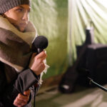 17.12.2016 Miedziana Góra. Kolędowanie na placu przed Urzędem Gminy / Wojciech Habdas / Radio Kielce