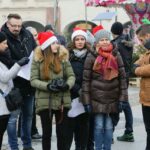20.12.2016 Kielce. Wspólne kolędowanie  na Rynku / Wojciech Habdas / Radio Kielce