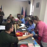 Bukówka. Żołnierze honorowo oddawali krew (20 stycznia 2017 r) / Krzysztof Bujnowicz / Radio Kielce