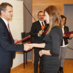 26.1.2017 Kielce. Wręczenie studentom UJK stypendiów ministra nauki i szkolnictwa wyższego / Magdalena Nowak / Radio Kielce