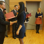 26.1.2017 Kielce. Wręczenie studentom UJK stypendiów ministra nauki i szkolnictwa wyższego / Magdalena Nowak / Radio Kielce