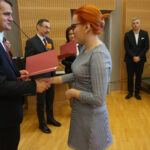 26.1.2017 Kielce. Wręczenie studentom UJK stypendiów ministra nauki i szkolnictwa wyższego / Magdalena Nowak / Radio Kielce