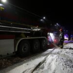 06.01.2016 Bieliny. Pożar budynku kurzej fermy / Jarosław Kubalski / Radio Kielce