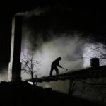 06.01.2016 Bieliny. Pożar budynku kurzej fermy / Jarosław Kubalski / Radio Kielce