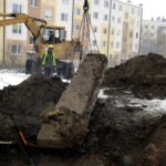 12.2.107 Kielce. Awaria sieci ciepłowniczej na osiedlu Uroczysko w Kielcach. / Jarosław Kubalski / Radio Kielce