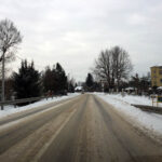 13.1.2017 Droga do Zagnańska. Trudne warunki na drogach / Robert Felczak / Radio Kielce