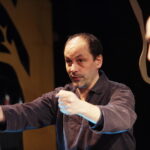 04.01.2016 Kielce. Próba spektaklu Opowieść o Piotrusiu i Wilku. Lionel Ménard i Bartłomiej Ostapczuk, reżyser. / Jarosław Kubalski / Radio Kielce