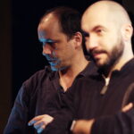 04.01.2016 Kielce. Próba spektaklu Opowieść o Piotrusiu i Wilku. Lionel Ménard i Bartłomiej Ostapczuk, reżyser. / Jarosław Kubalski / Radio Kielce