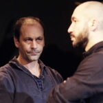 04.01.2016 Kielce. Próba spektaklu Opowieść o Piotrusiu i Wilku. Lionel Ménard i Bartłomiej Ostapczuk, reżyser. / Jarosław Kubalski / Radio Kielce