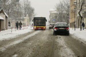 12.01.2016 Kielce. Zima w mieście. / Jarosław Kubalski / Radio Kielce