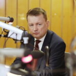 18.01.2017 Kielce. Szef MSWiA Mariusz Błaszczak podczas rozmowy Radiu Kielce. / Jarosław Kubalski / Radio Kielce