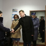 18.01.2017 Nowiny. Szef MSWiA Mariusz Błaszczak otworzył posterunek Policji. / Jarosław Kubalski / Radio Kielce