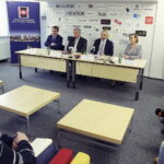 24.01.2017 Kielce. Podpisanie umowy pomiędzy Politechniką Świętokrzyską a KPT o współpracy. / Jarosław Kubalski / Radio Kielce