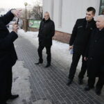 29.01.2017 Kielce. Prezes Prawa i Sprawiedliwości Jarosław Kaczyński podczas wizyty w Kieleckim Centrum Kultury. / Jarosław Kubalski / Radio Kielce