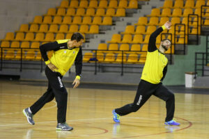 9.1.2017 Kielce. Pierwszy w 2017 roku trening zawodników Vive Tauron / Wojciech Habdas / Radio Kielce