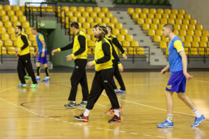 9.1.2017 Kielce. Pierwszy w 2017 roku trening zawodników Vive Tauron / Wojciech Habdas / Radio Kielce