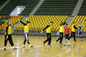 9.1.2017 Kielce. Pierwszy w 2017 roku trening zawodników Vive Tauron / Wojciech Habdas / Radio Kielce