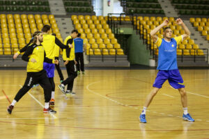 9.1.2017 Kielce. Pierwszy w 2017 roku trening zawodników Vive Tauron / Wojciech Habdas / Radio Kielce