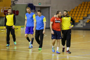 9.1.2017 Kielce. Pierwszy w 2017 roku trening zawodników Vive Tauron / Wojciech Habdas / Radio Kielce