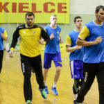 9.1.2017 Kielce. Pierwszy w 2017 roku trening zawodników Vive Tauron / Wojciech Habdas / Radio Kielce