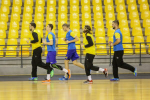 9.1.2017 Kielce. Pierwszy w 2017 roku trening zawodników Vive Tauron / Wojciech Habdas / Radio Kielce