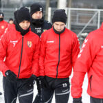 9.1.2017 Kielce. Pierwszy w 2017 roku trening piłkarzy Korony Kielce / Wojciech Habdas / Radio Kielce