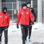 9.1.2017 Kielce. Pierwszy w 2017 roku trening piłkarzy Korony Kielce / Wojciech Habdas / Radio Kielce