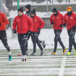 9.1.2017 Kielce. Pierwszy w 2017 roku trening piłkarzy Korony Kielce / Wojciech Habdas / Radio Kielce