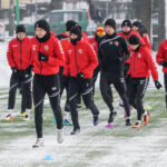 9.1.2017 Kielce. Pierwszy w 2017 roku trening piłkarzy Korony Kielce / Wojciech Habdas / Radio Kielce