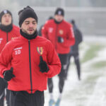 9.1.2017 Kielce. Pierwszy w 2017 roku trening piłkarzy Korony Kielce / Wojciech Habdas / Radio Kielce