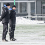 9.1.2017 Kielce. Pierwszy w 2017 roku trening piłkarzy Korony Kielce / Wojciech Habdas / Radio Kielce