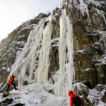 9.1.2017 Kielce. Ekstremalna wspinaczka zimowa na sztucznym lodospadzie na Kadzielni / Wojciech Habdas / Radio Kielce