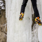 9.1.2017 Kielce. Ekstremalna wspinaczka zimowa na sztucznym lodospadzie na Kadzielni / Wojciech Habdas / Radio Kielce