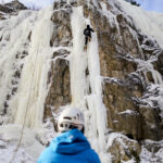 9.1.2017 Kielce. Ekstremalna wspinaczka zimowa na sztucznym lodospadzie na Kadzielni / Wojciech Habdas / Radio Kielce