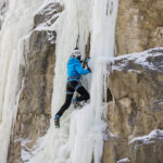 9.1.2017 Kielce. Ekstremalna wspinaczka zimowa na sztucznym lodospadzie na Kadzielni / Wojciech Habdas / Radio Kielce